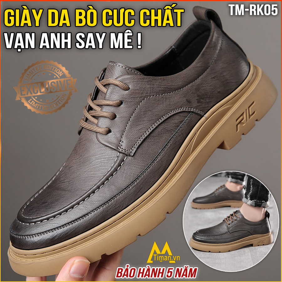 Giày Derby Nam TM-RK05 êm ái bàn chân phái mạnh