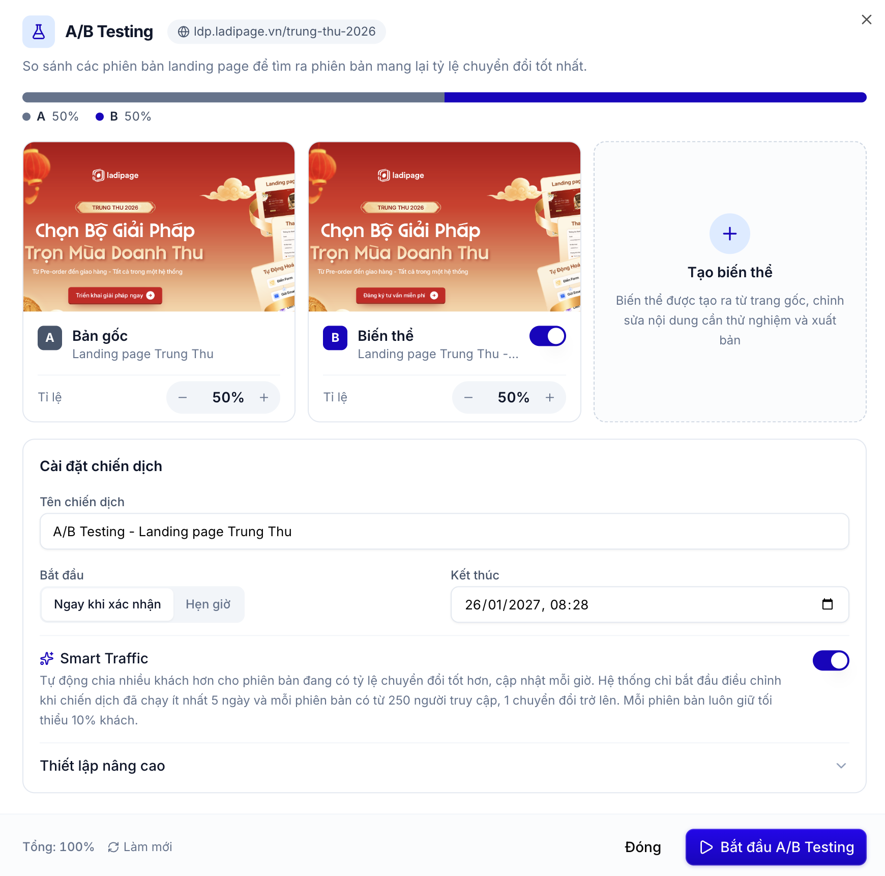 Giải pháp A/B Testing: Tìm ra landing page bán tốt hơn chỉ trong vài bước