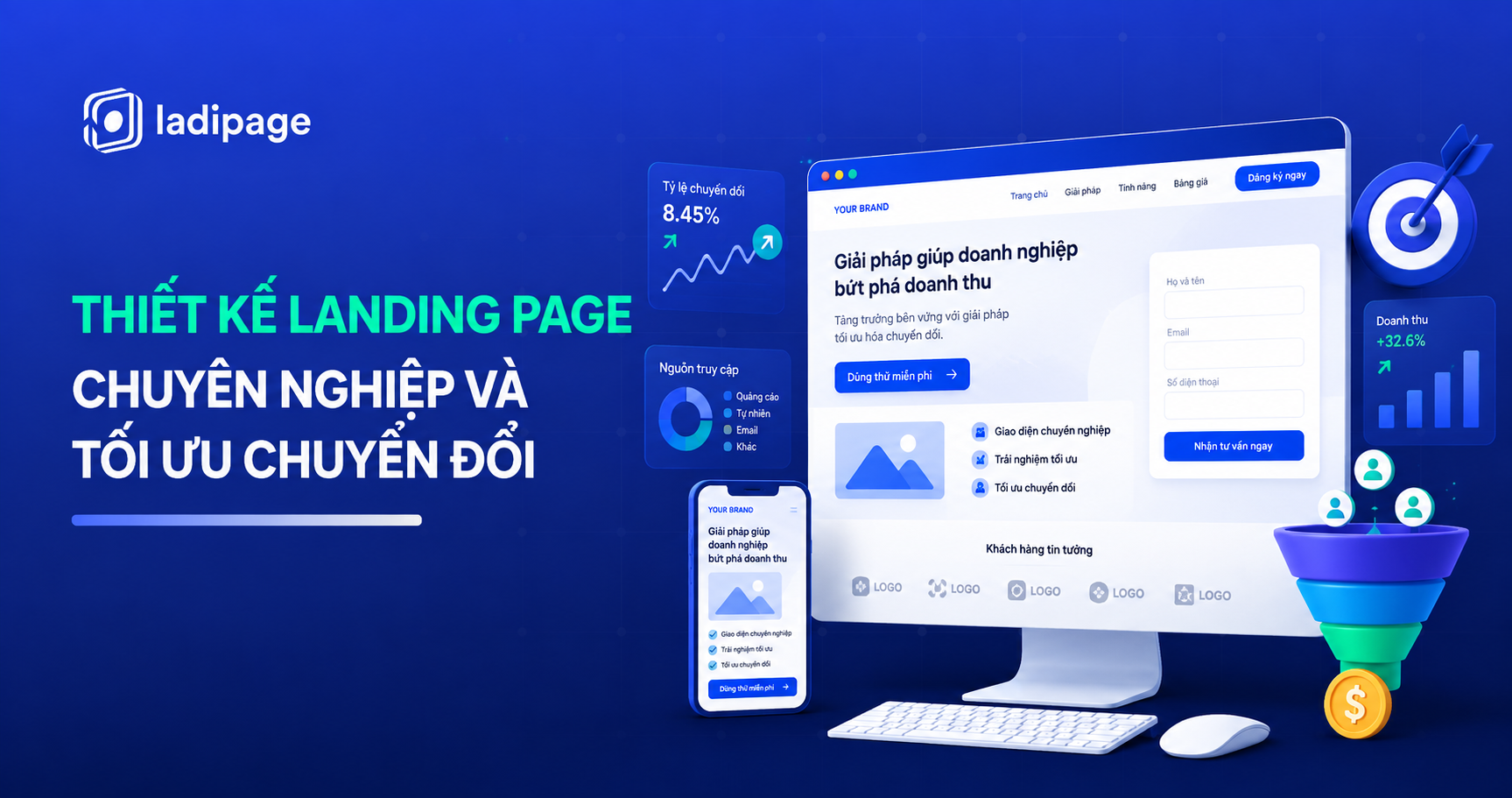 Cách Thiết Kế Landing Page Đẹp, Chuyên Nghiệp Và Tối Ưu Chuyển Đổi
