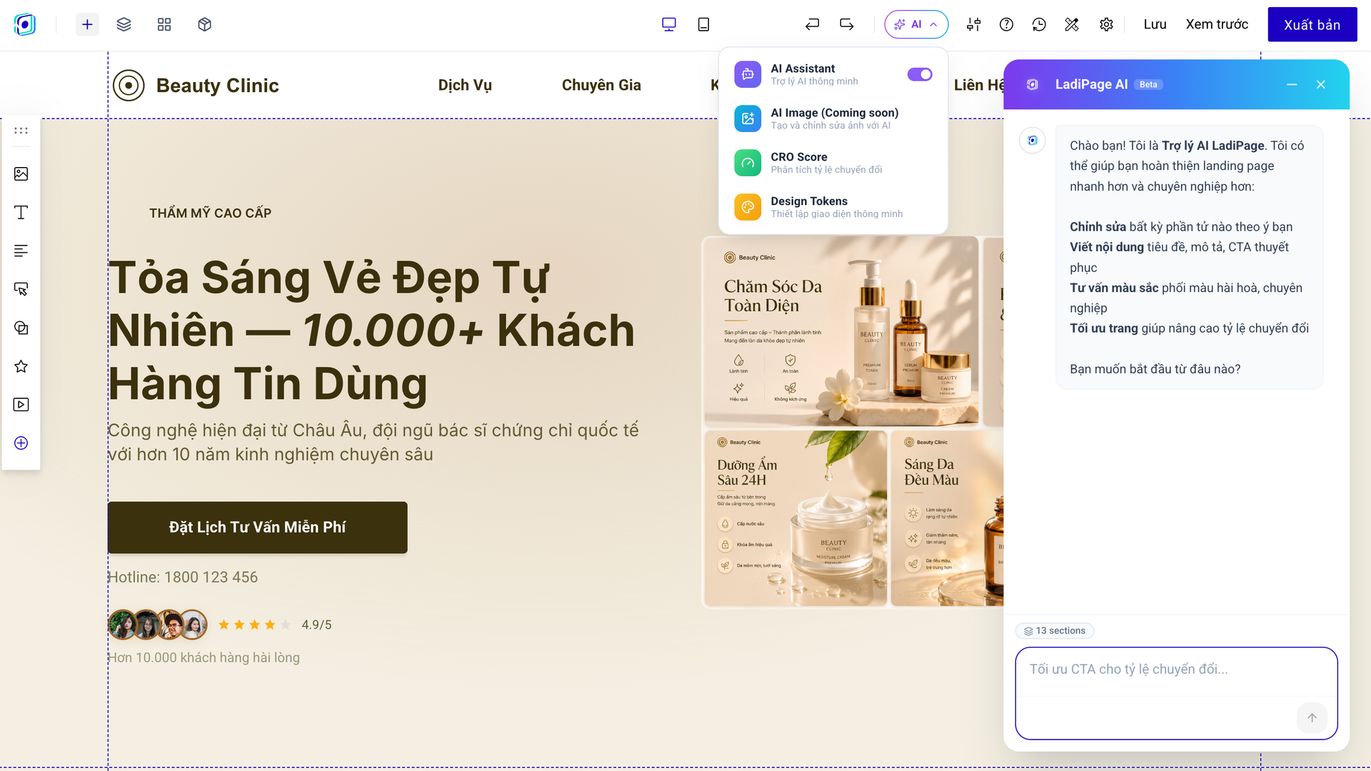 LadiPage AI Builder - Tạo Landing page đẹp mặt và tối ưu chuyển đổi nhanh chóng LadiPage AI Builder - Tạo Landing page đẹp mặt và tối ưu chuyển đổi nhanh chóng