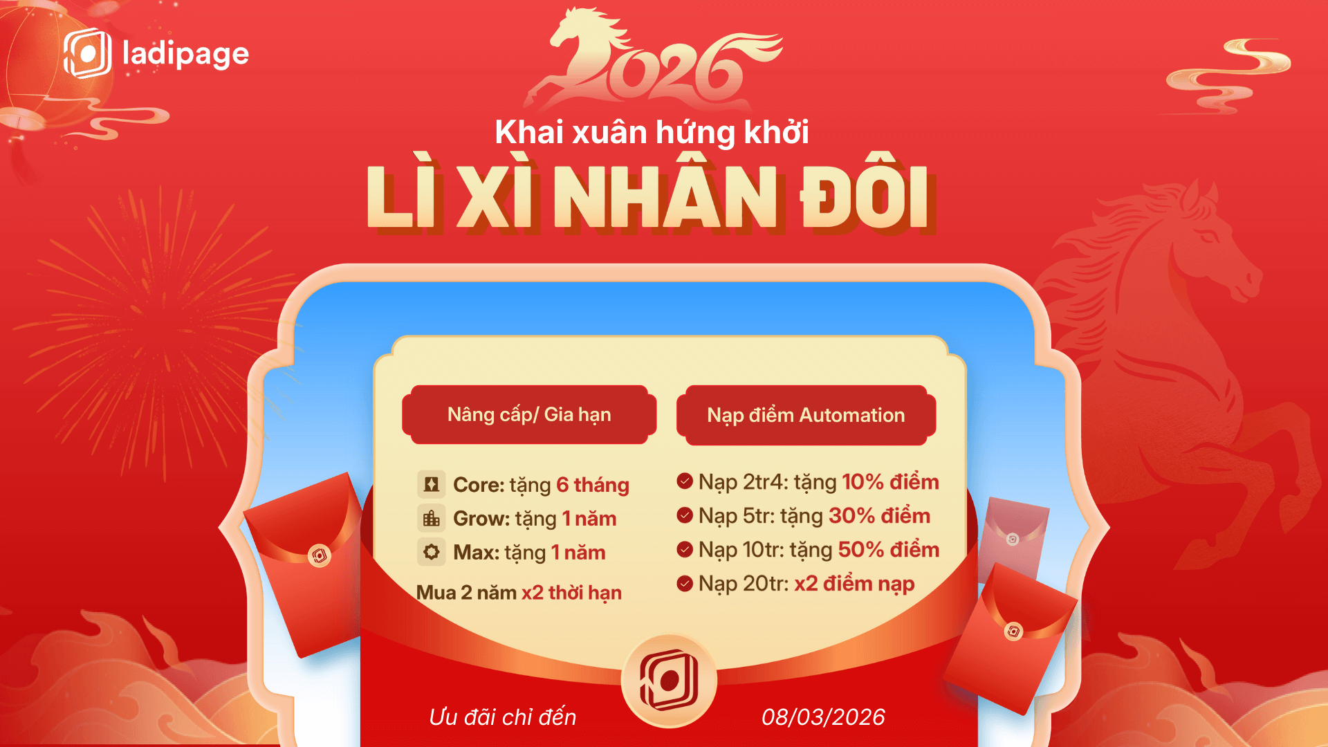 Khai Xuân Hứng Khởi – Lì Xì Nhân Đôi Từ LadiPage