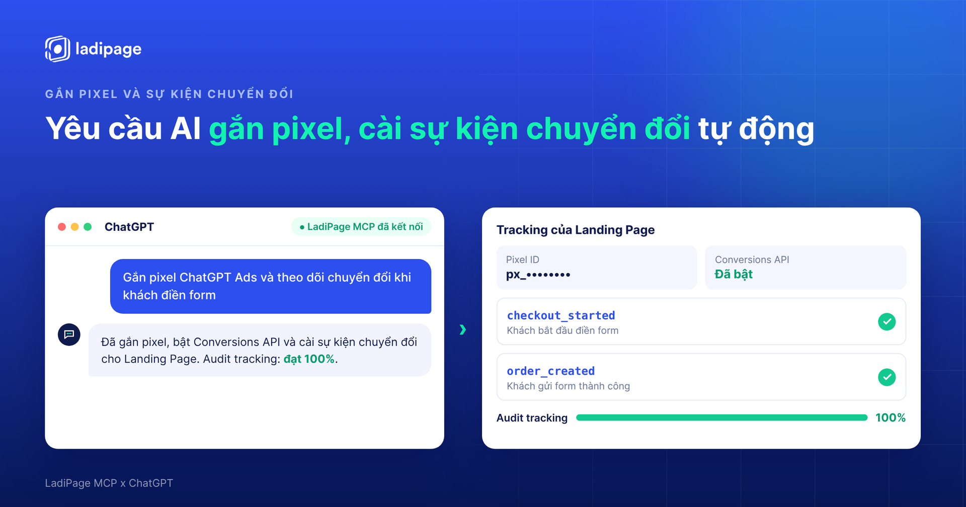 Gắn pixel ChatGPT Ads và sự kiện chuyển đổi cho Landing Page