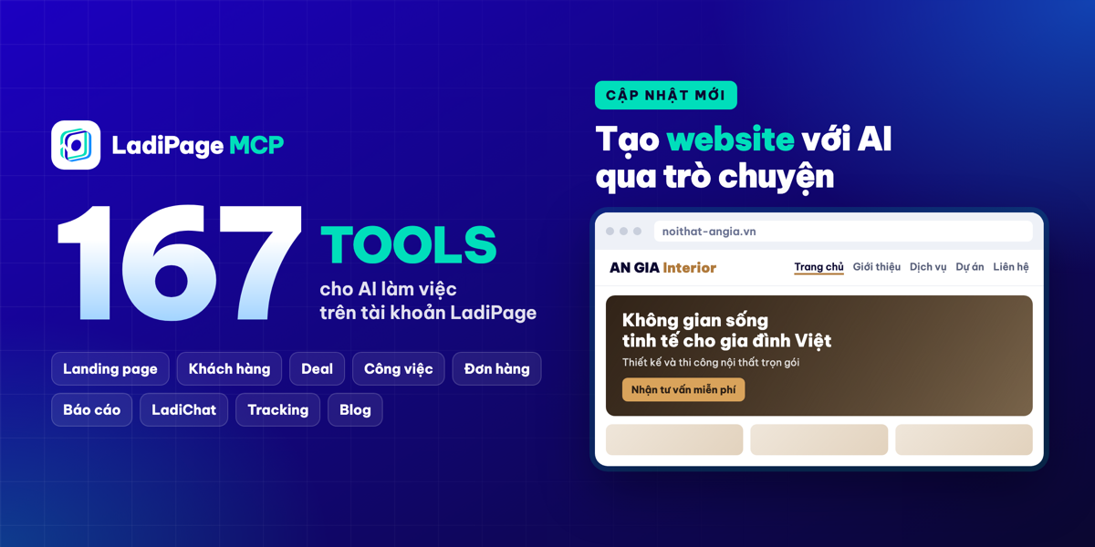 167 Tools Trong LadiPage MCP Làm Được Những Gì?