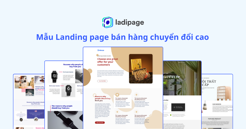 Ví dụ giao diện Landing page bán hàng hiệu quả
