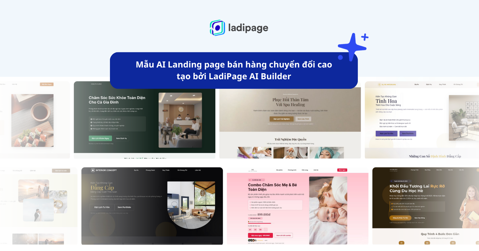 Mẫu AI Landing page bán hàng chuyển đổi cao tạo bởi LadiPage AI Builder