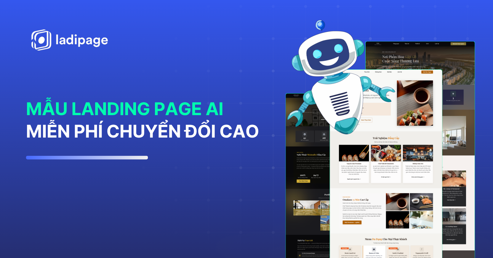 Mẫu Landing Page AI Miễn Phí Chuyển Đổi Cao Giúp Bạn Tạo Trang Bán Hàng Trong 30 Phút