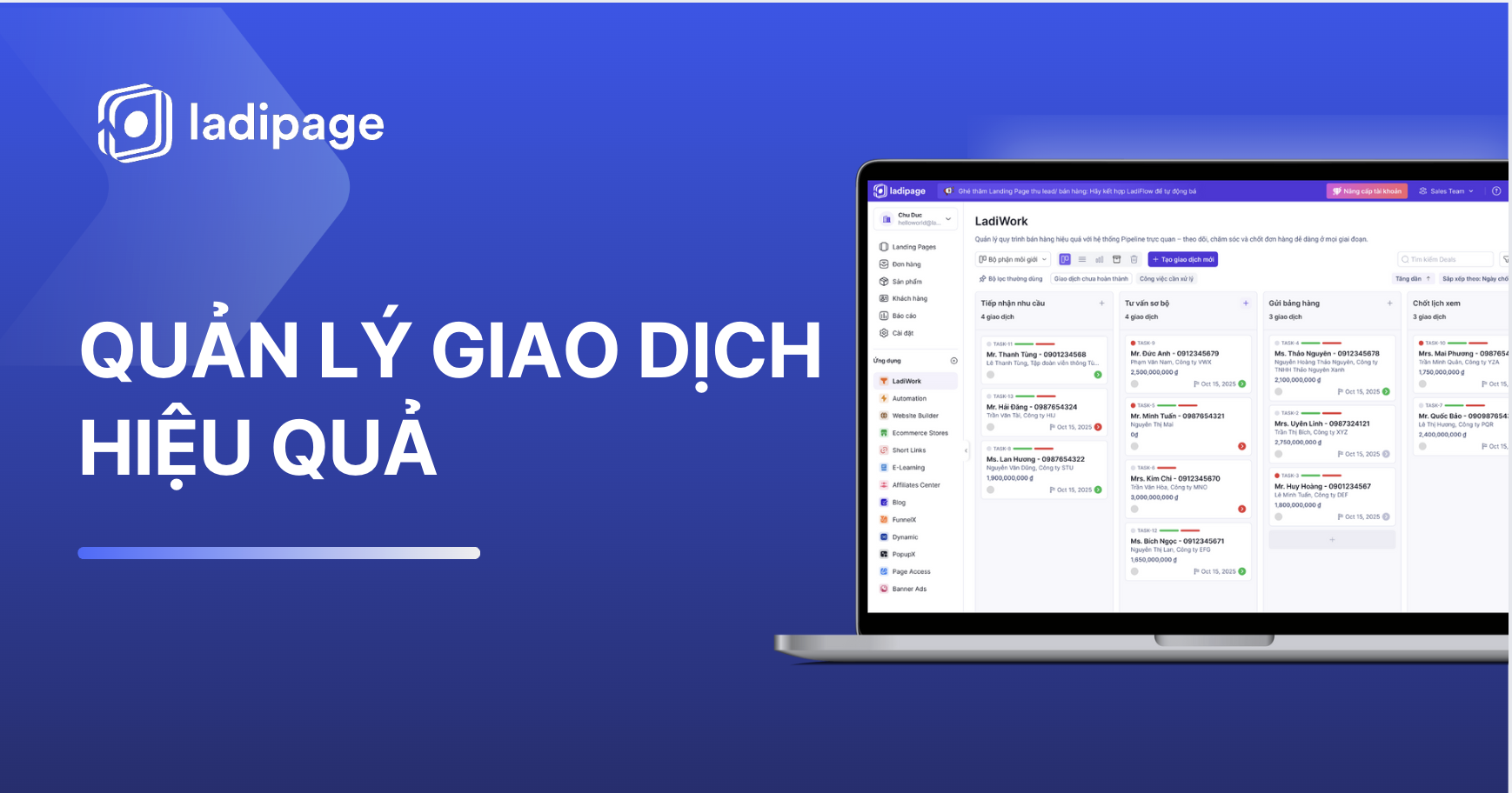 Quản Lý Giao Dịch: Xương Sống Giúp Doanh Nghiệp Chốt Đơn Hiệu Quả