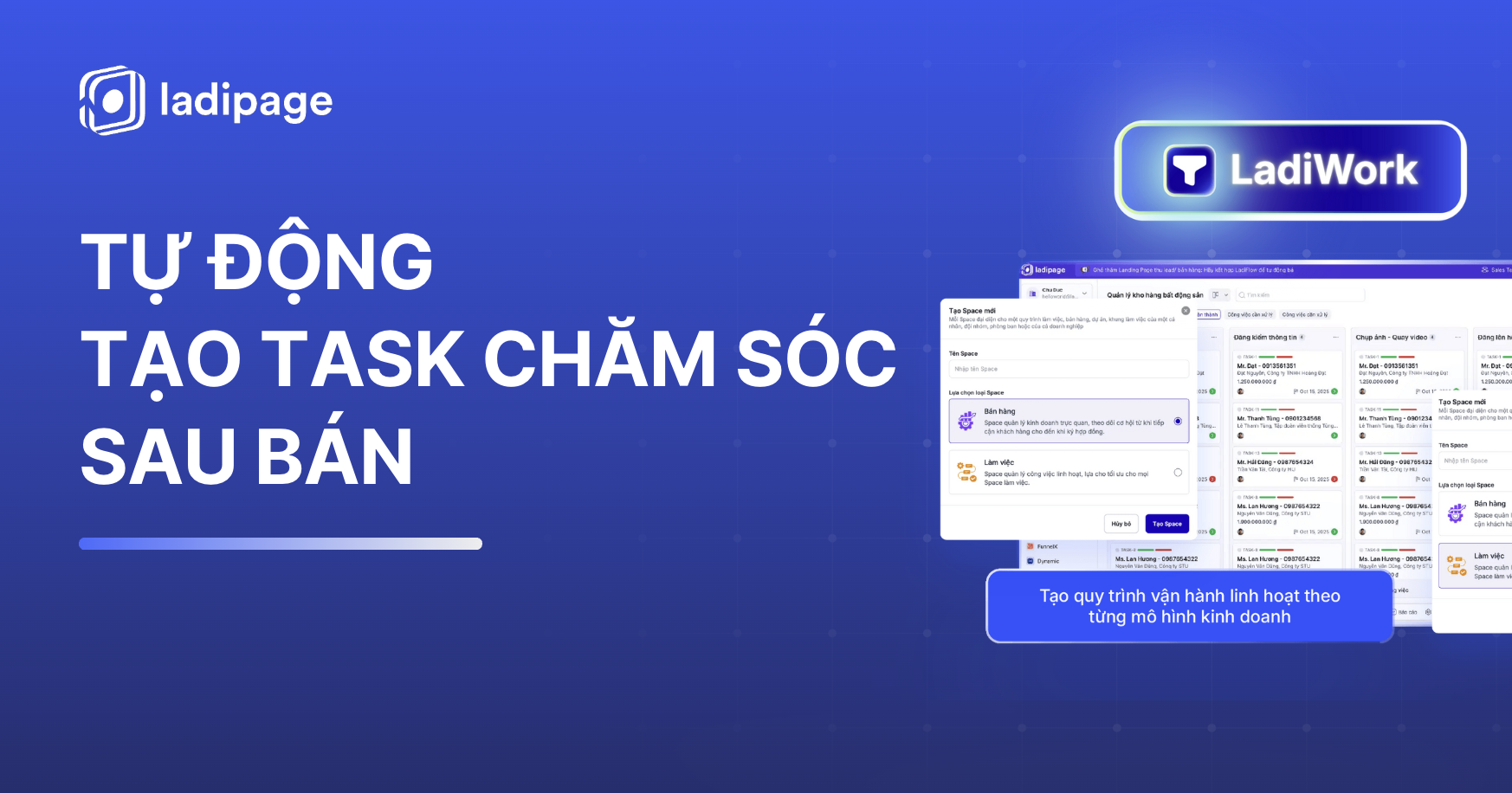 Từ Chốt Đơn Đến Chăm Sóc: Cách LadiWork Giúp Sale Và Support Vận Hành Trơn Tru