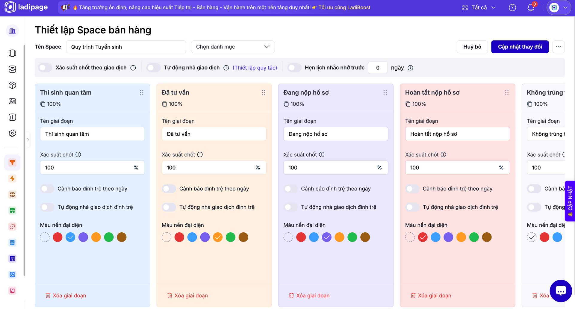 Thinking School quản lý toàn bộ quy trình đào tạo tinh gọn trên nền tảng LadiPage 