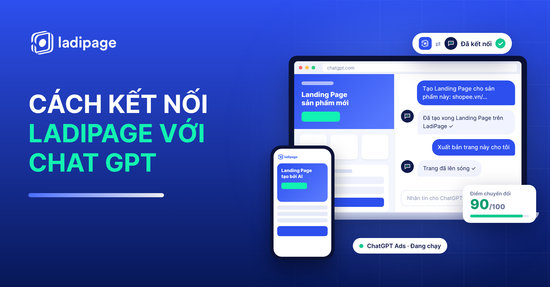 Cách Kết Nối LadiPage Với ChatGPT Và Tích Hợp ChatGPT Ads Chi Tiết