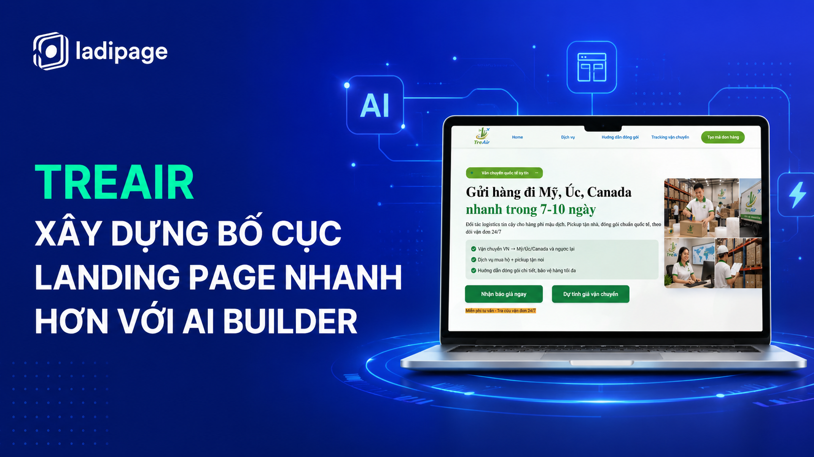 LadiPage AI Builder Case Study: Người mới xây dựng bố cục Landing Page nhanh hơn với AI Builder