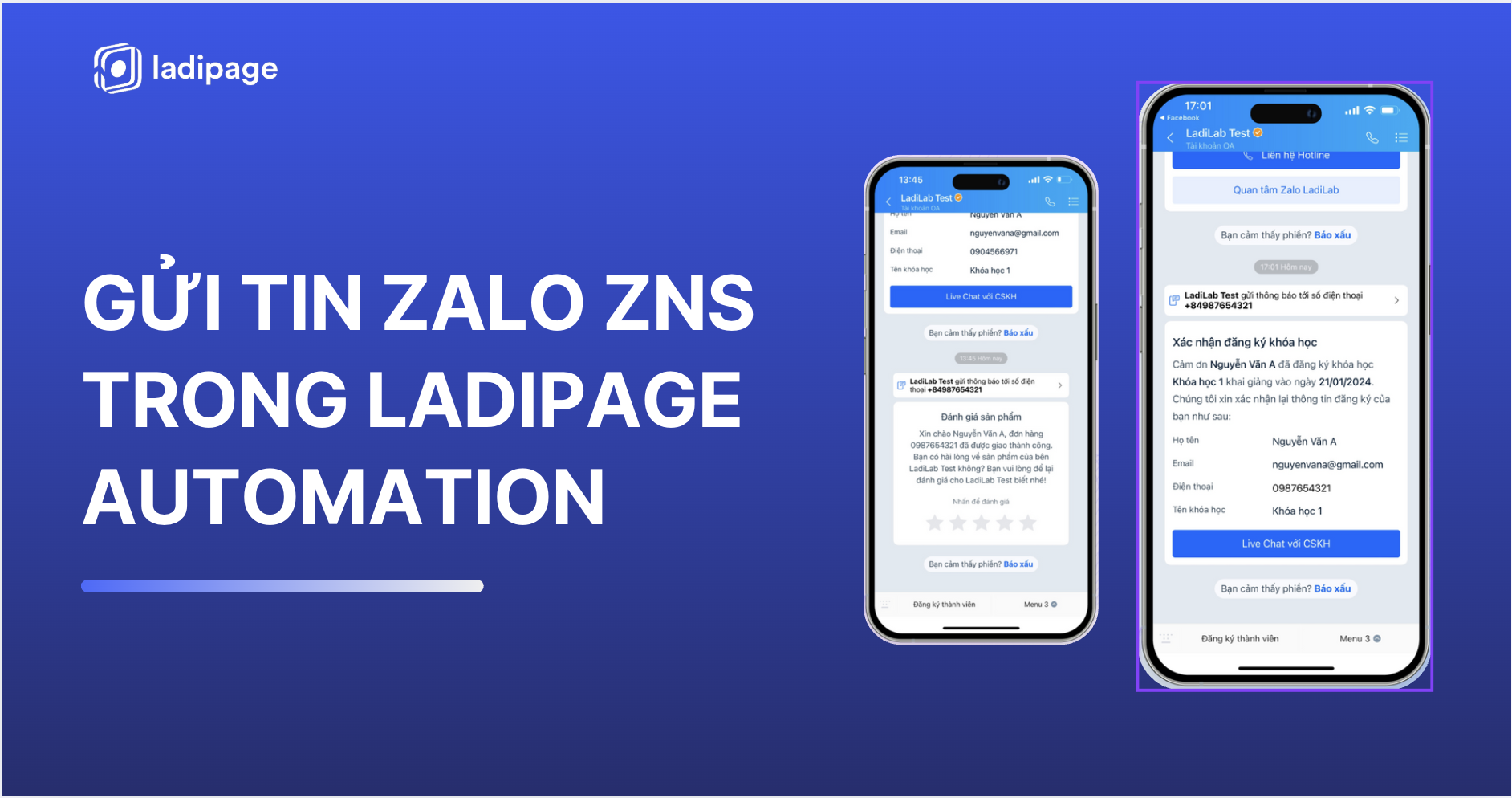 Gửi Tin Zalo ZNS: Hướng Dẫn Thiết Lập & Tích Hợp ZNS với LadiPage Từ A–Z (2026)