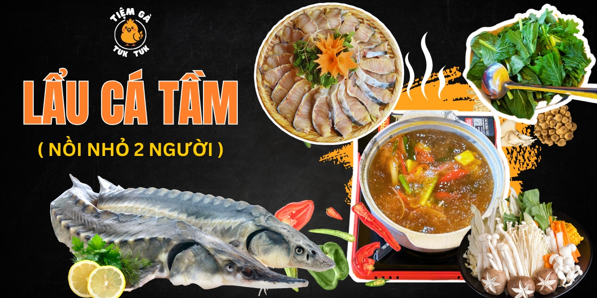 lẩu cá tầm sapa cho 2 người