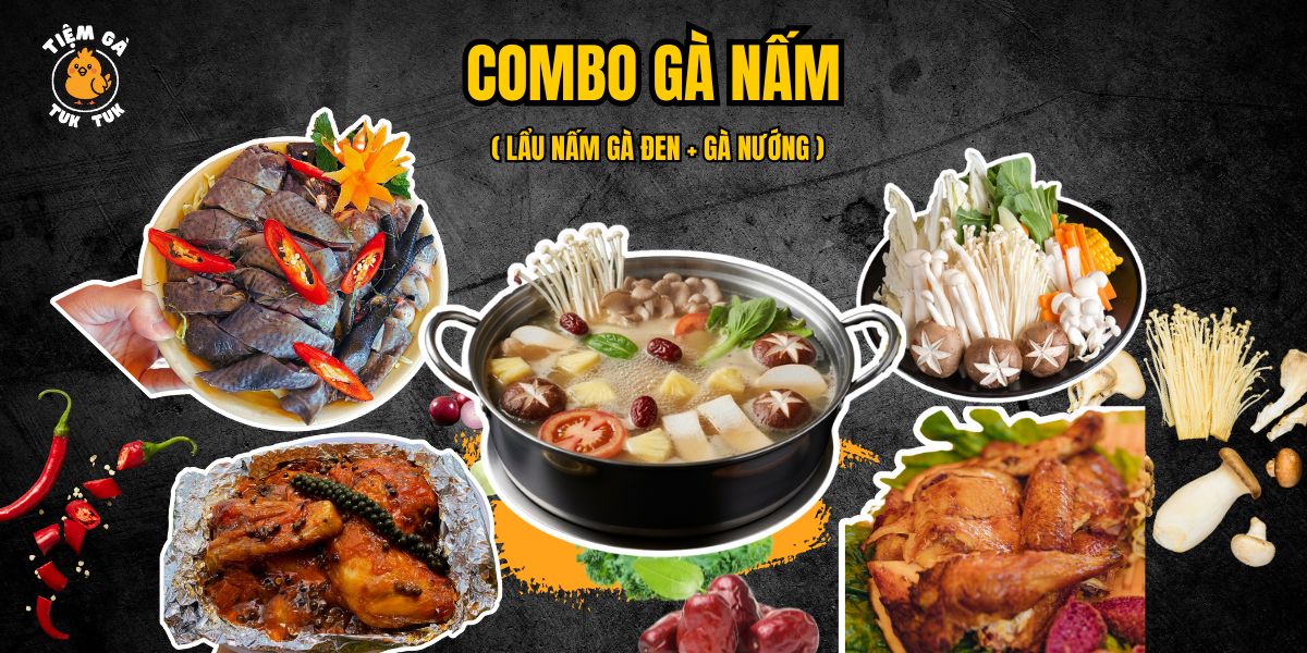 Conbo lẩu nấm gà đen Sapa