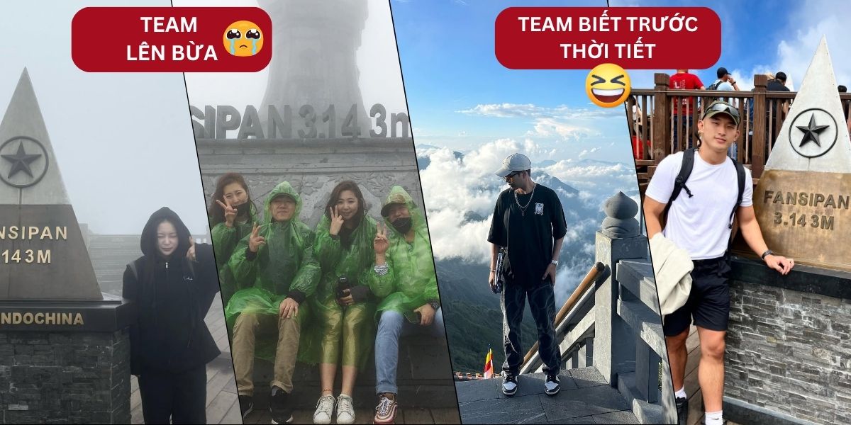 mẹo check thời tiết đỉnh Fansipan
