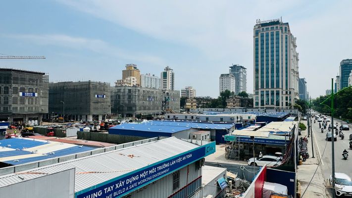 Ảnh công trường The Gallery tháng 7 năm 2026