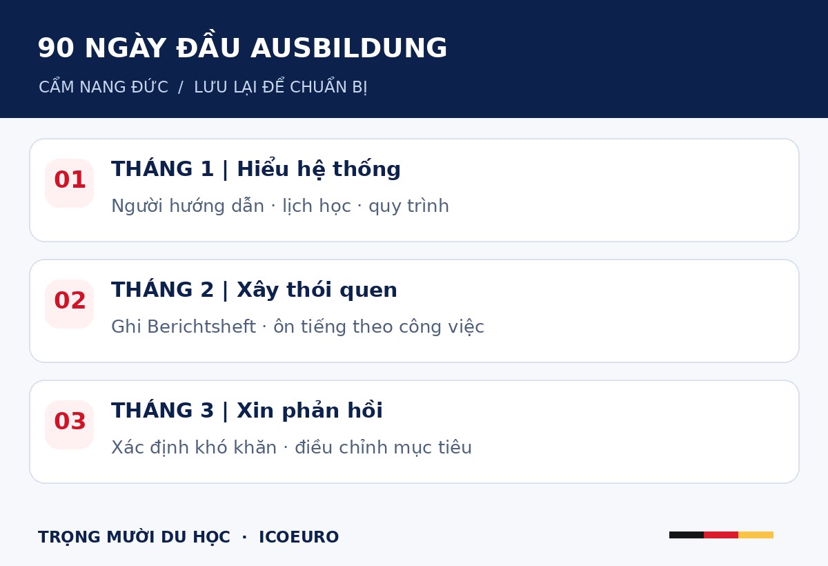 90 NGÀY ĐẦU AUSBILDUNG