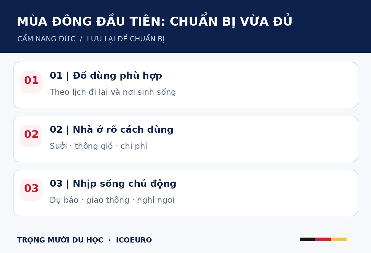MÙA ĐÔNG ĐẦU TIÊN: CHUẨN BỊ VỪA ĐỦ