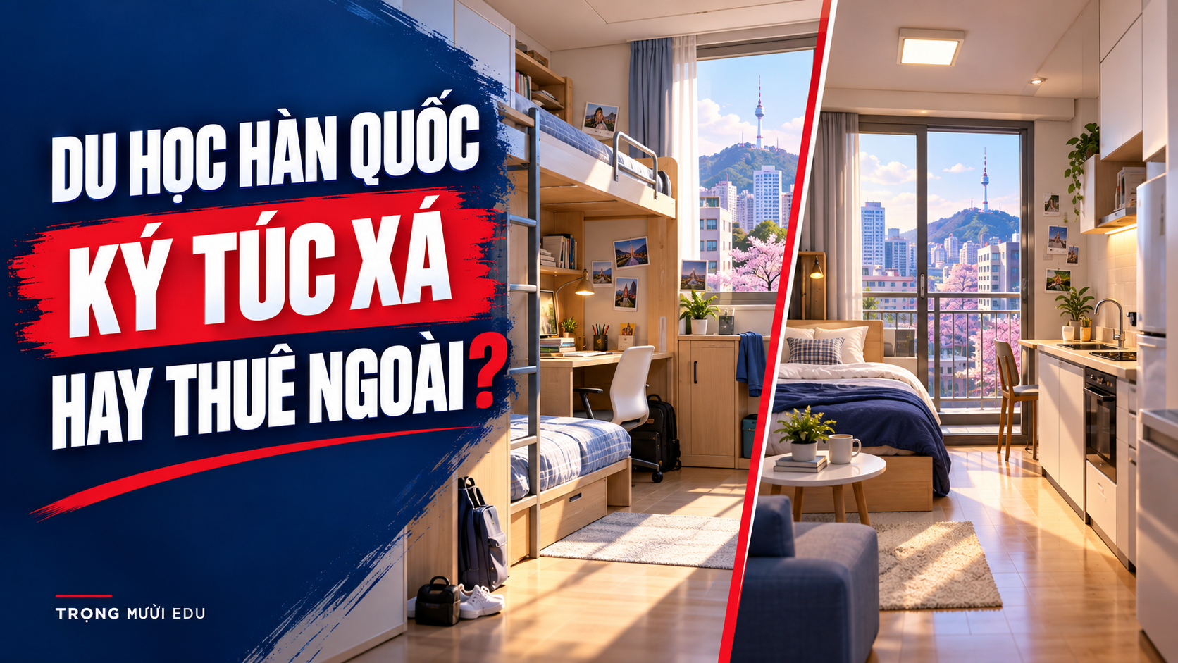 Ký túc xá hay thuê ngoài khi du học Hàn Quốc: 7 điểm nên so sánh