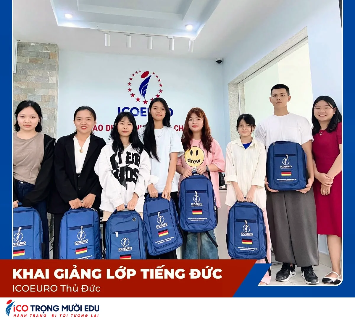 Hình ảnh lớp học và trung tâm Trọng Mười Edu/ICOEURO