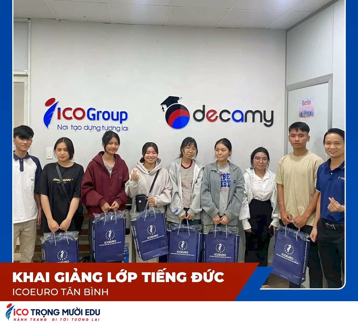 Hình ảnh lớp học và trung tâm Trọng Mười Edu/ICOEURO