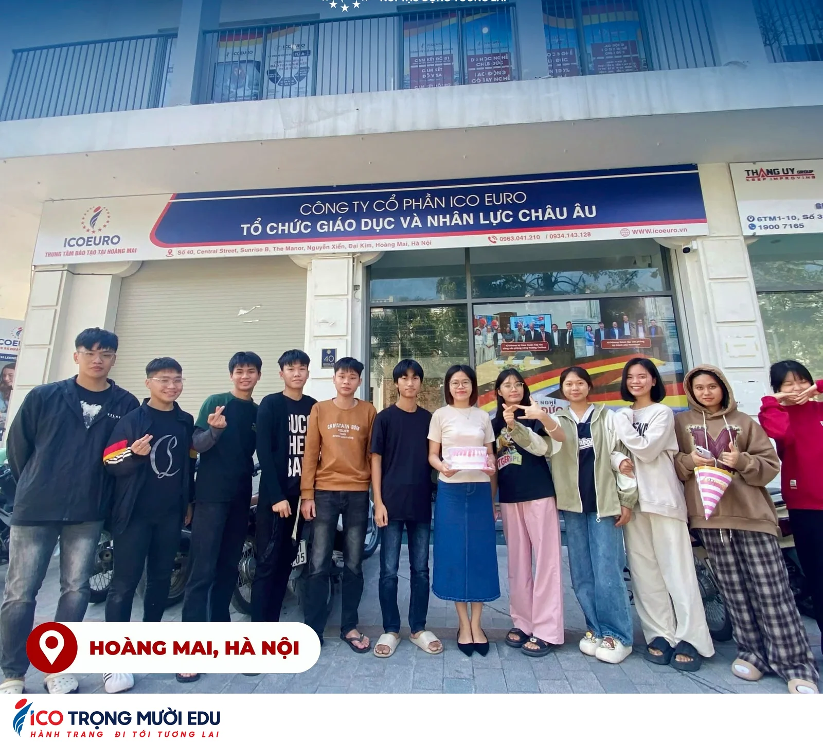 Hình ảnh lớp học và trung tâm Trọng Mười Edu/ICOEURO