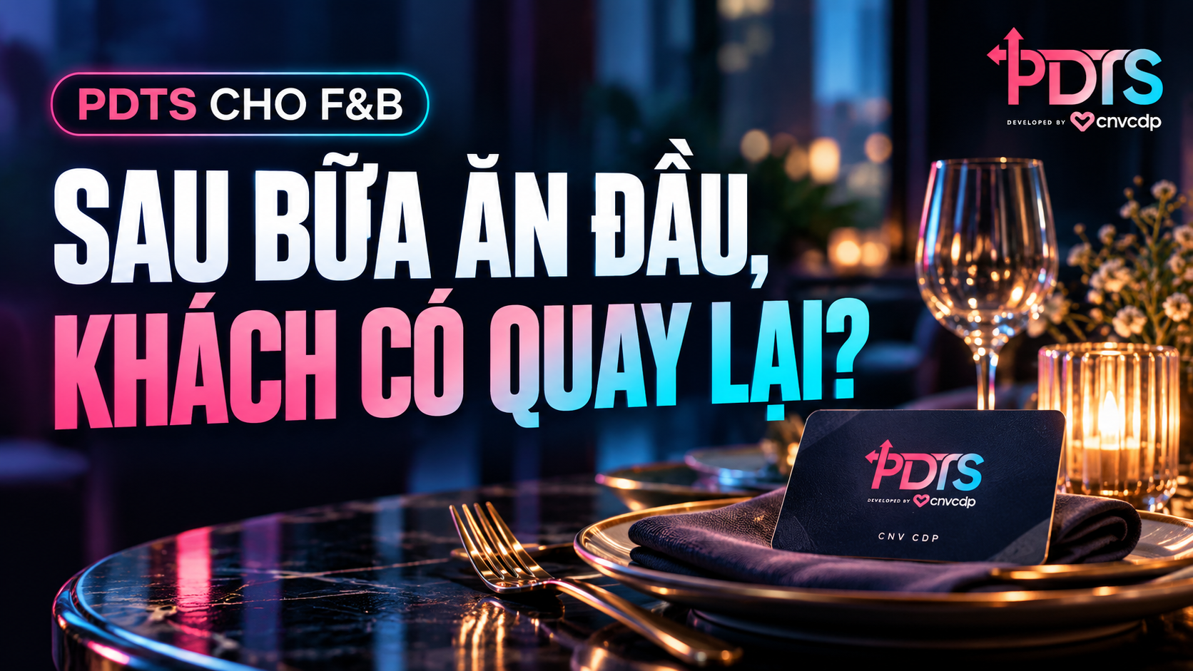Ảnh bìa PDTS cho F&B
