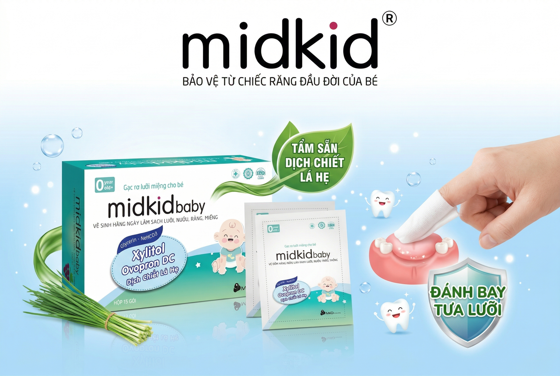 Gạc Rơ Lưỡi Midkid Baby