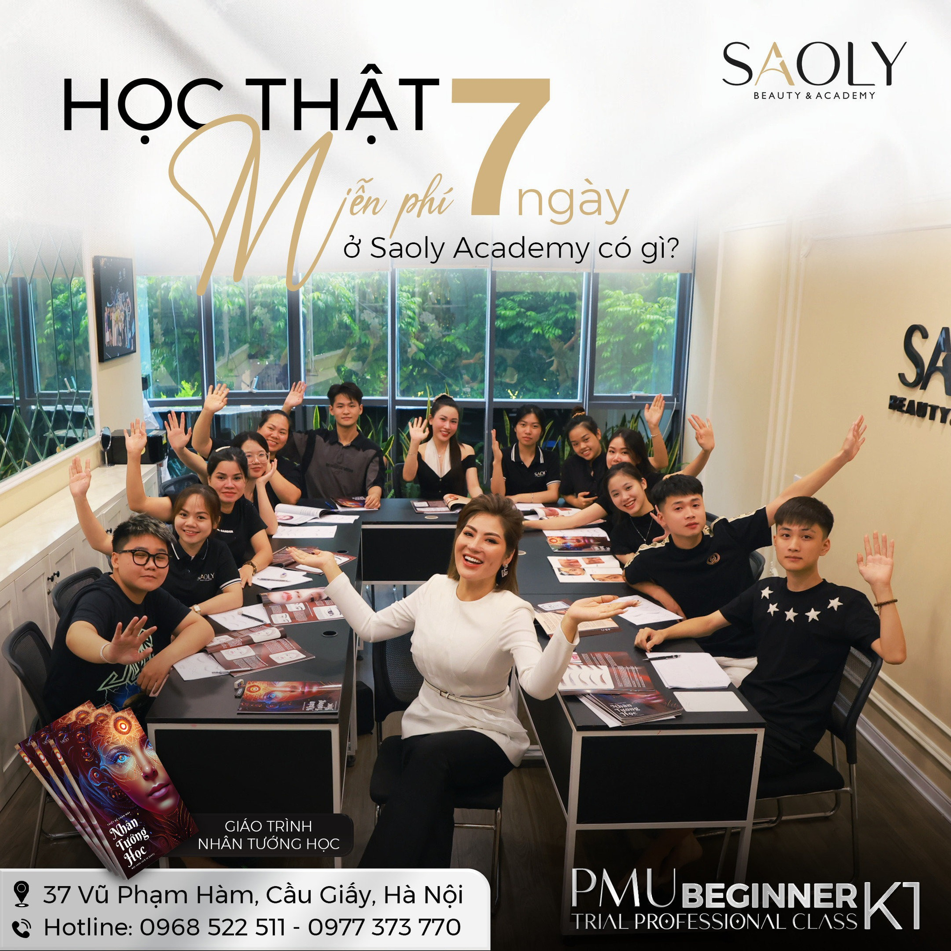 Khóa học phun xăm thẩm mỹ 7 ngày - Trial professional class