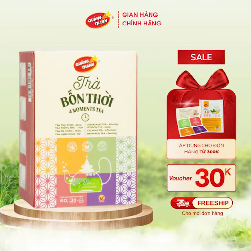Trà Bốn Thời & Hộp Quà Tặng Quảng Thanh
