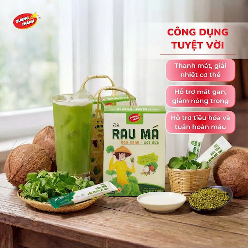 Công dụng của Bột Rau Má Quảng Thanh