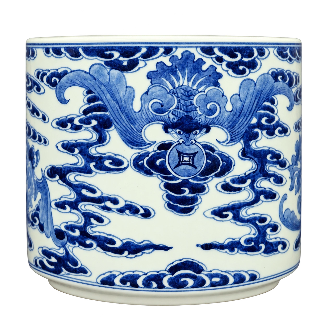 Bát hương Men lam - Mẫu 12