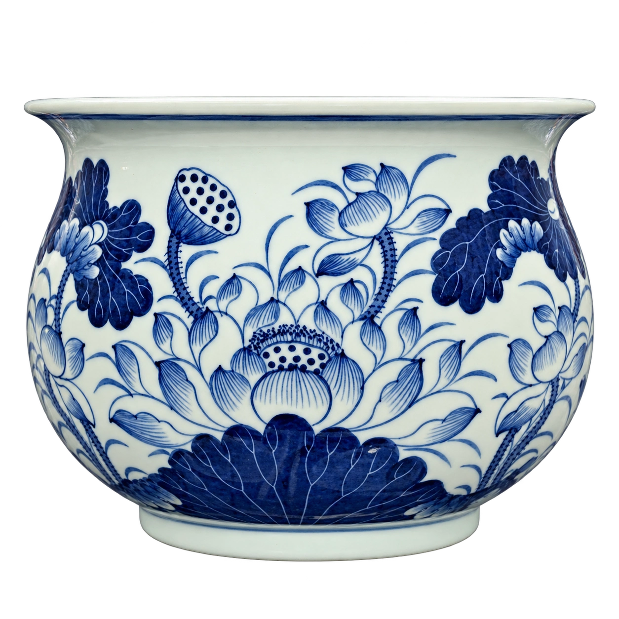 Bát hương Men lam - Mẫu 13