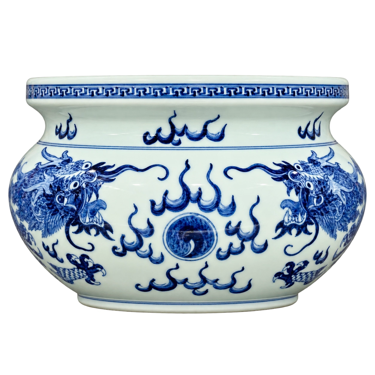 Bát hương Men lam - Mẫu 14