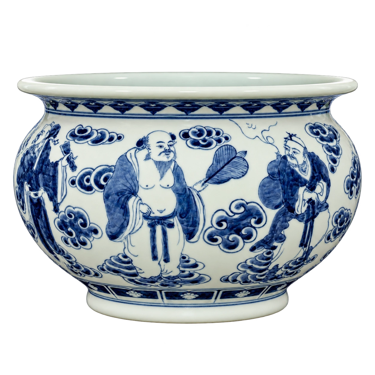 Bát hương Men lam - Mẫu 17