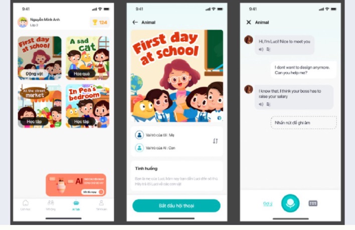 AI Speak – luyện nói cùng nhân vật AI