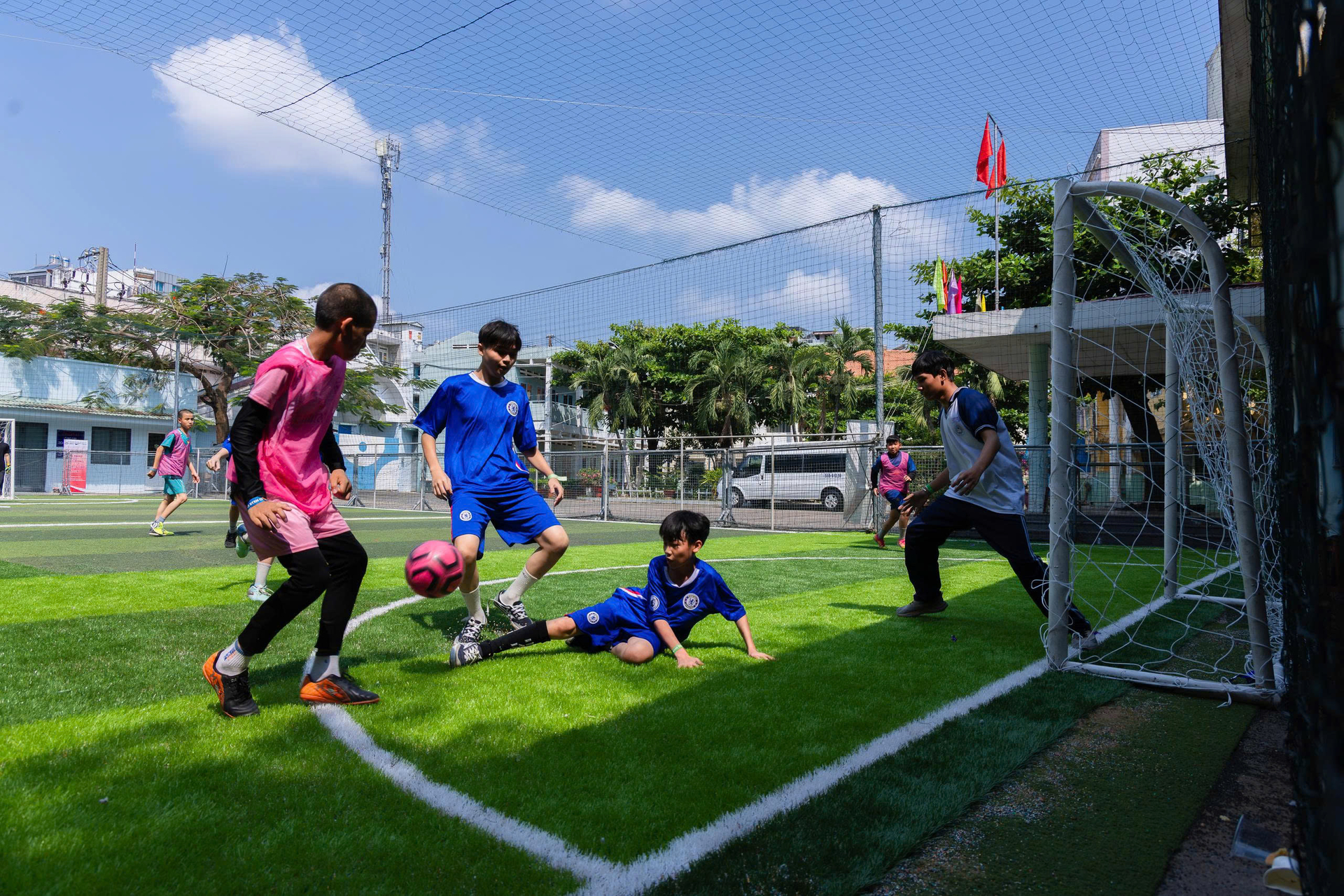 Children football training