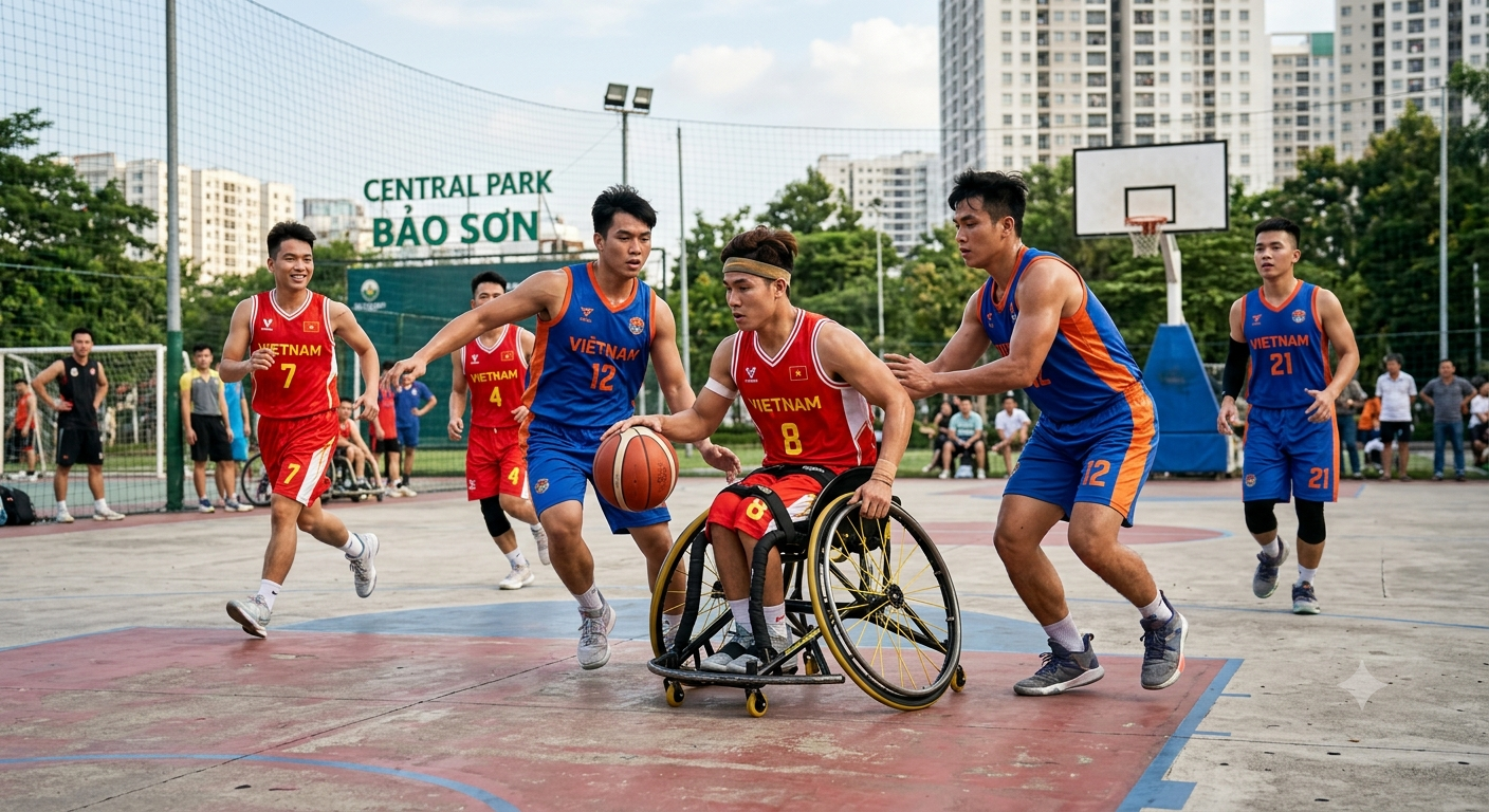Nụ cười thể thao khuyết tật