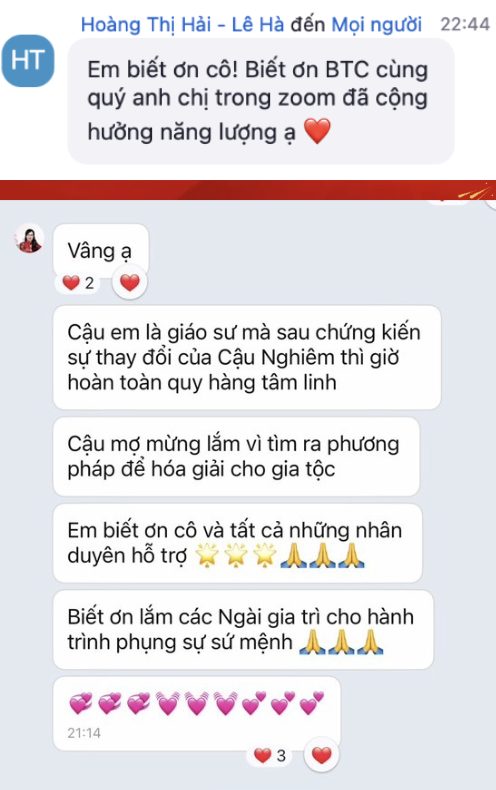 Cảm nhận học viên 1