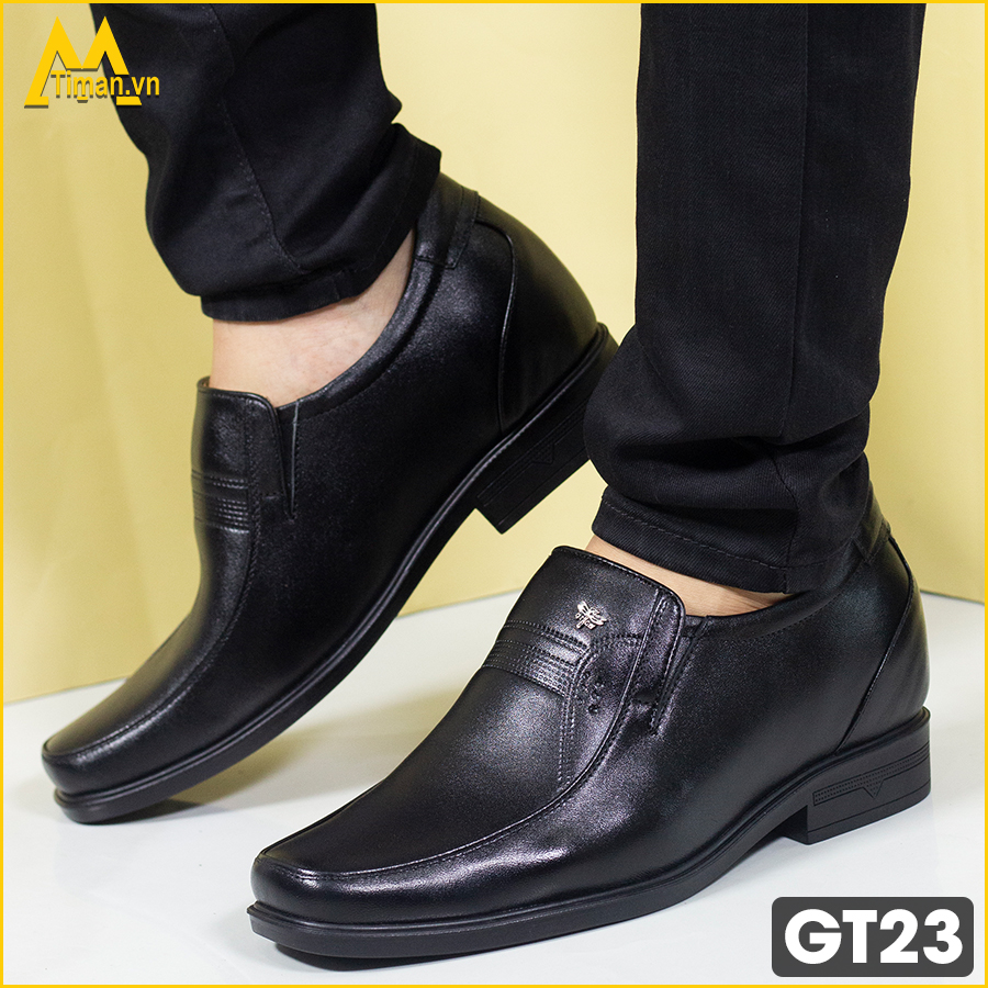 Giày tây da bò tăng chiều cao nam GT23