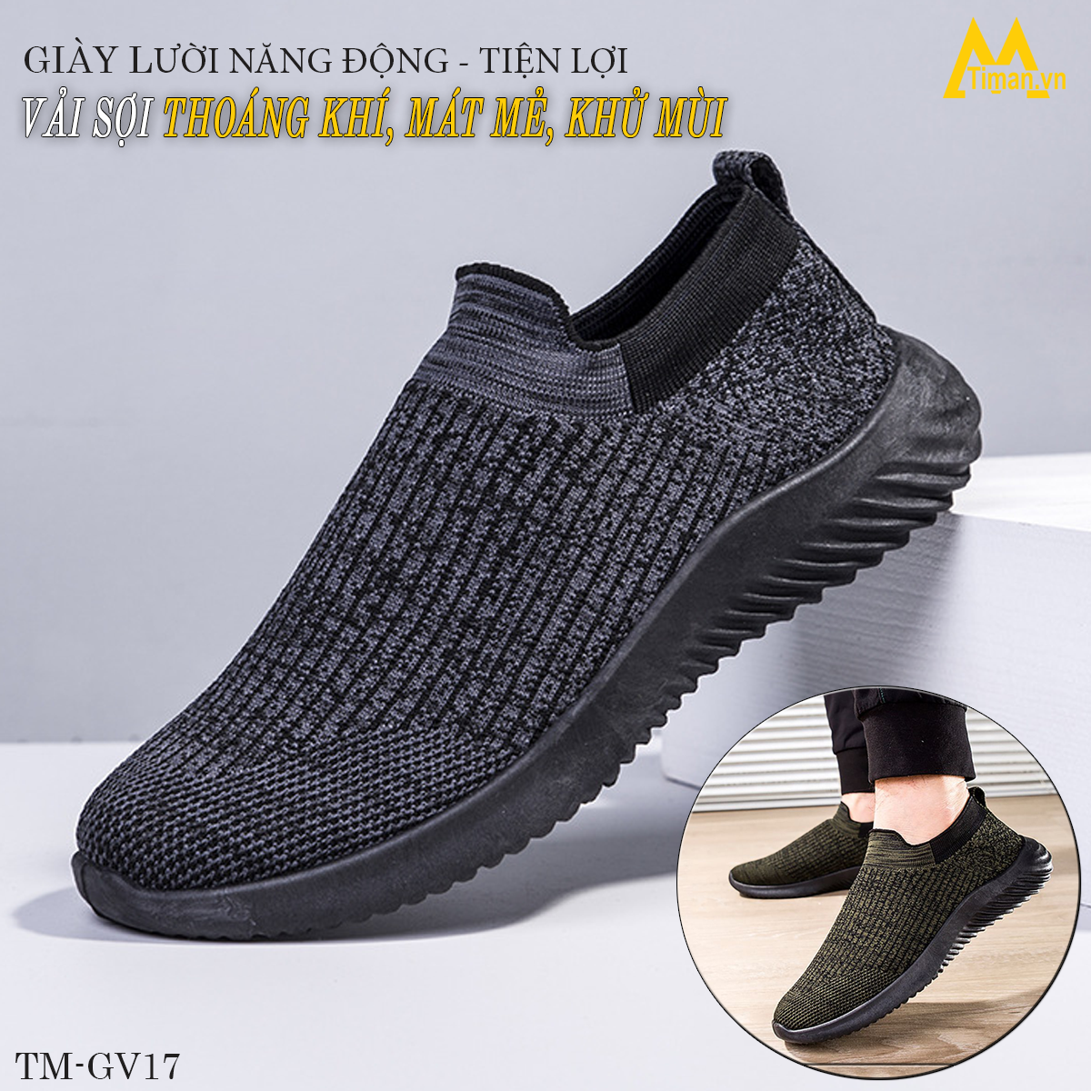 Giày Vải Nam TM-GV17