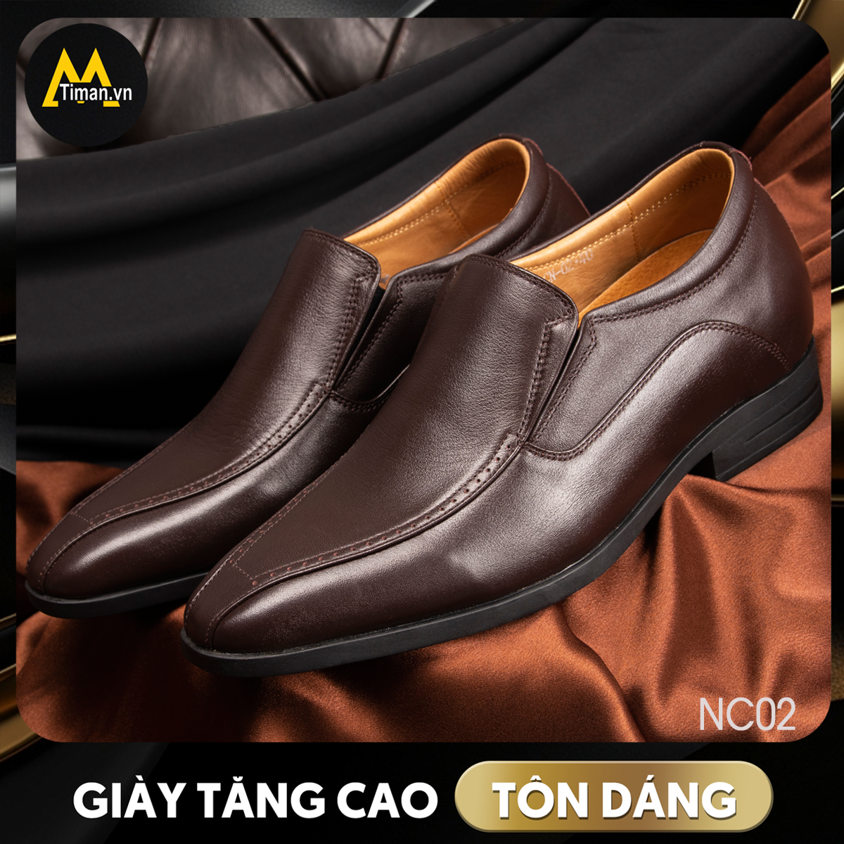 Giày tăng chiều cao nam NC02