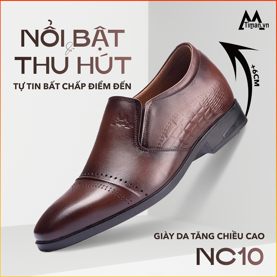 Giày tăng chiều cao nam NC10