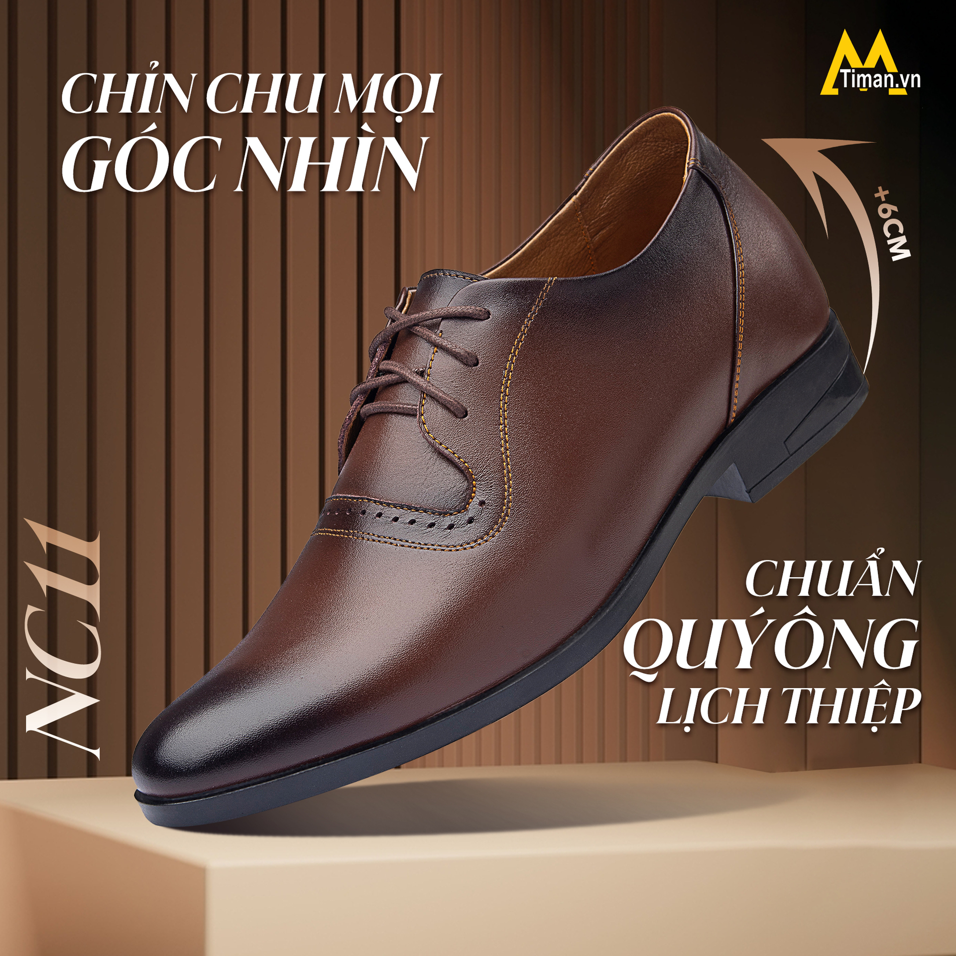 Giy ty nam tăng chiều cao NC11