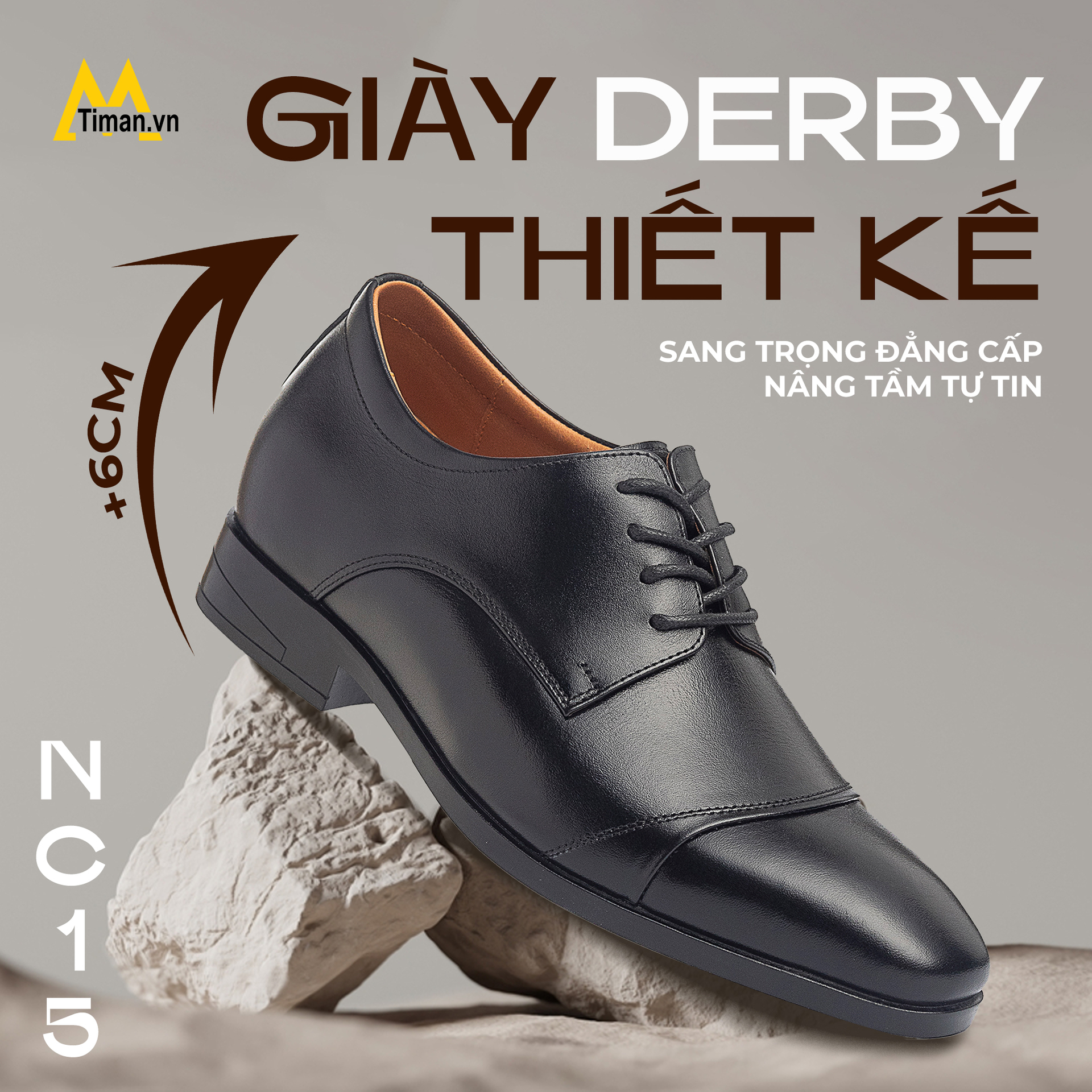 Giày Derby nam NC15