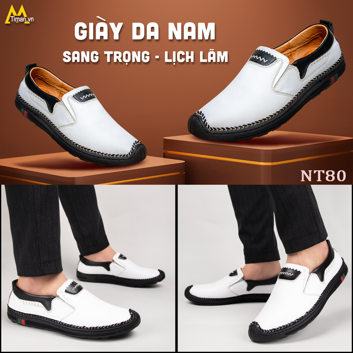 Giày lười nam NT80