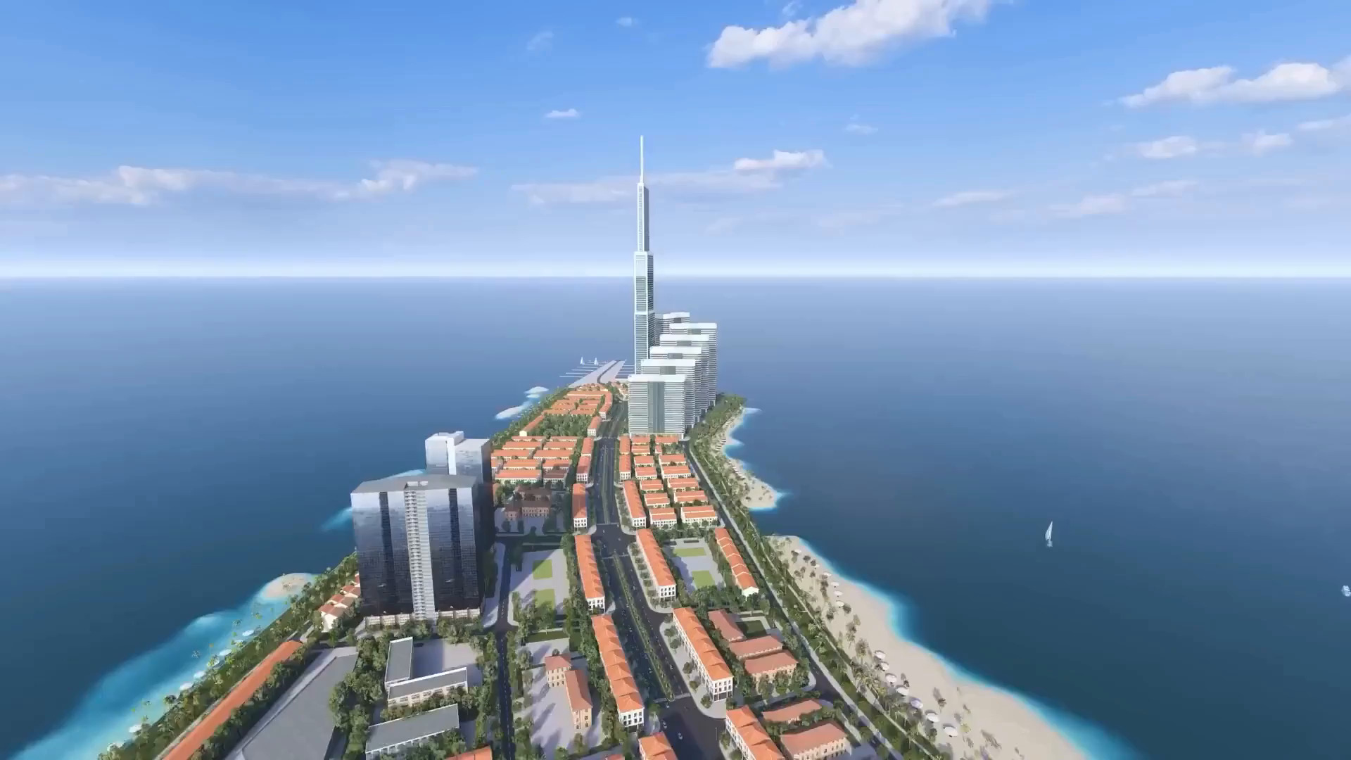 Tòa tháp chọc trời hiện đại