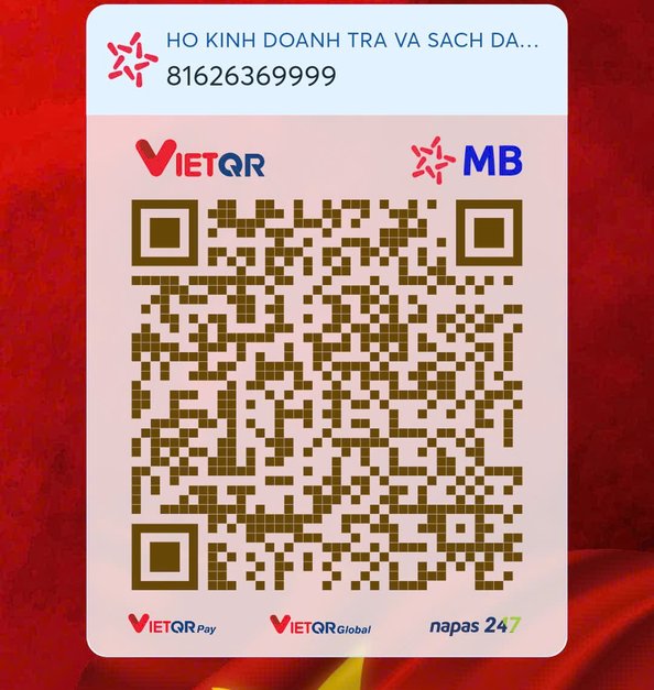 Mã QR chuyển khoản MB Bank giữ chỗ trà đàm, Hộ KD Trà và Sách Đào Huy Lộc