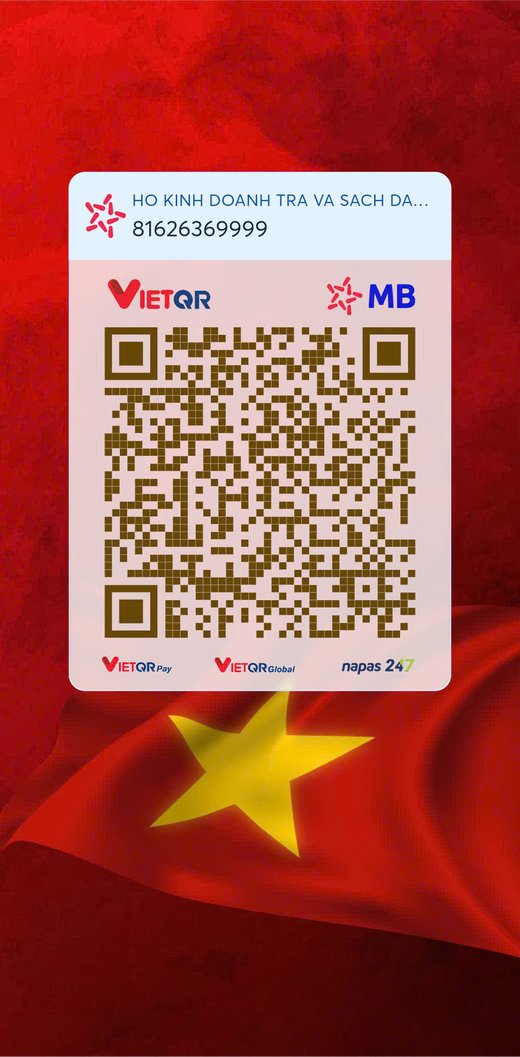 QR chuyển khoản MB Bank Hộ KD Trà và Sách Đào Huy Lộc