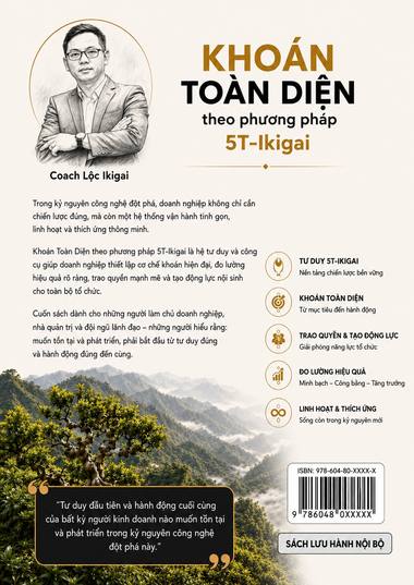 Bìa sau sách Khoán Toàn Diện theo phương pháp 5T-Ikigai